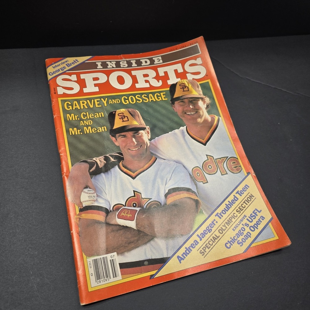 1984 Inside Sports SAN DIEGO Padres GOOSE GOSSAGE‎ No Label STEVE GARVEY Dodgers
